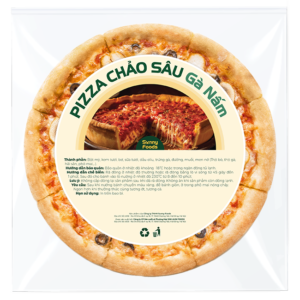 PIZZA SÂU LÒNG GÀ NẤM